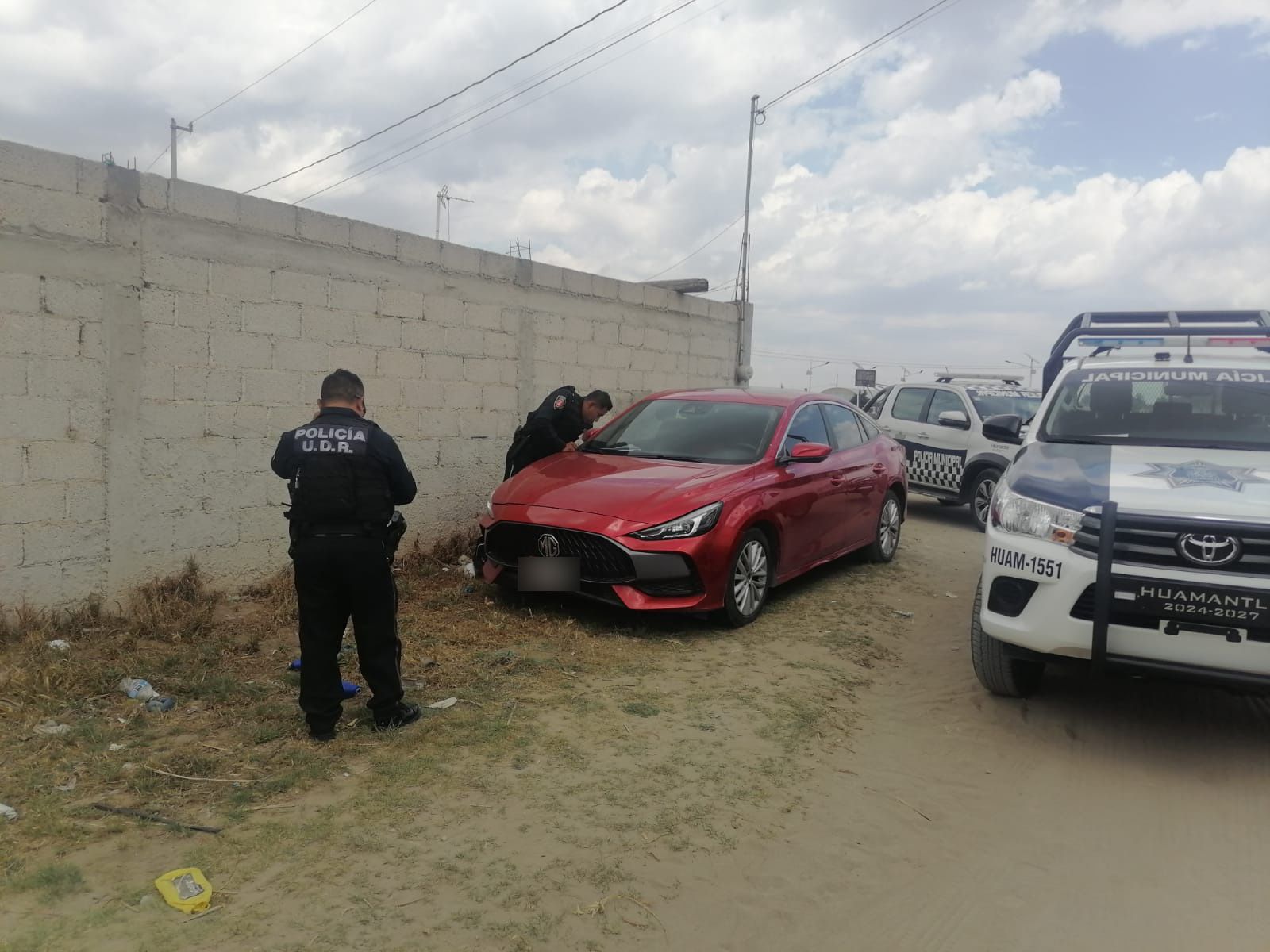 Huamantla refuerza acciones de seguridad y recupera vehículo con reporte de robo